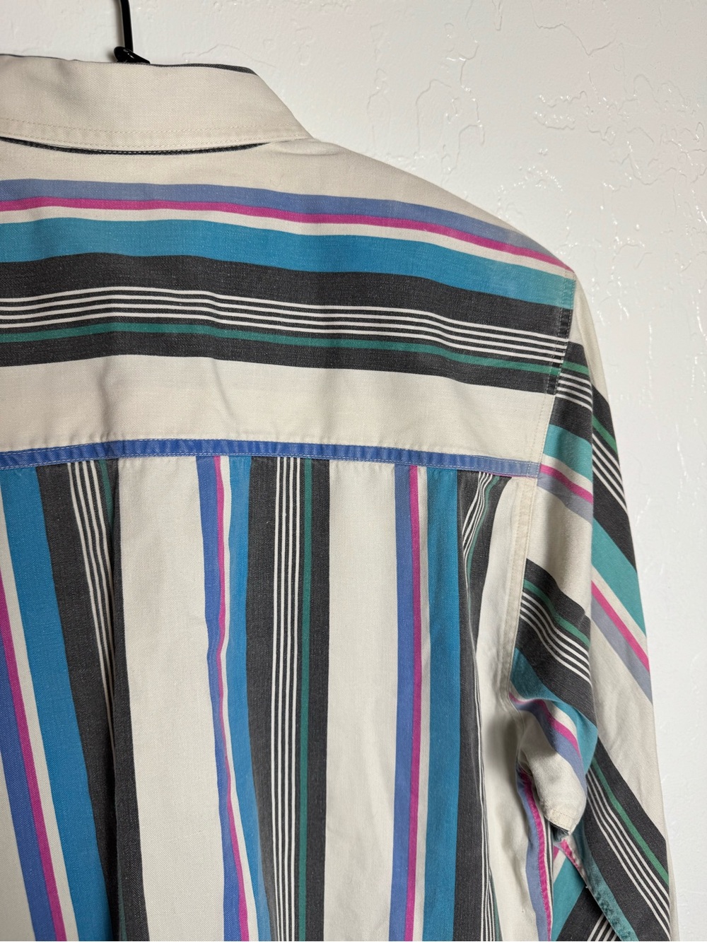 Vintage 90s Wrangler Painted Desert Striped Western Button Up Shirt - Picture 12 of 13
